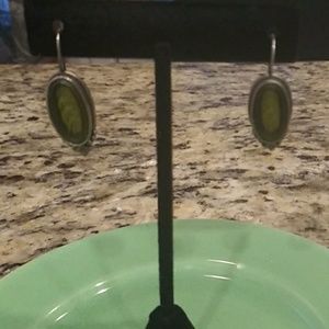 Green earrings